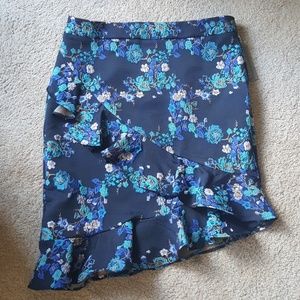 NY&Co Jacquard Asymetrical Hem Ruffle Skirt